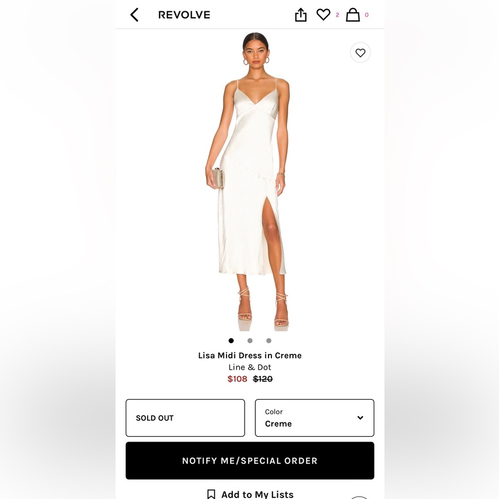 REVOLVE -Line and Dot Lisa Midi Medium never worn!
